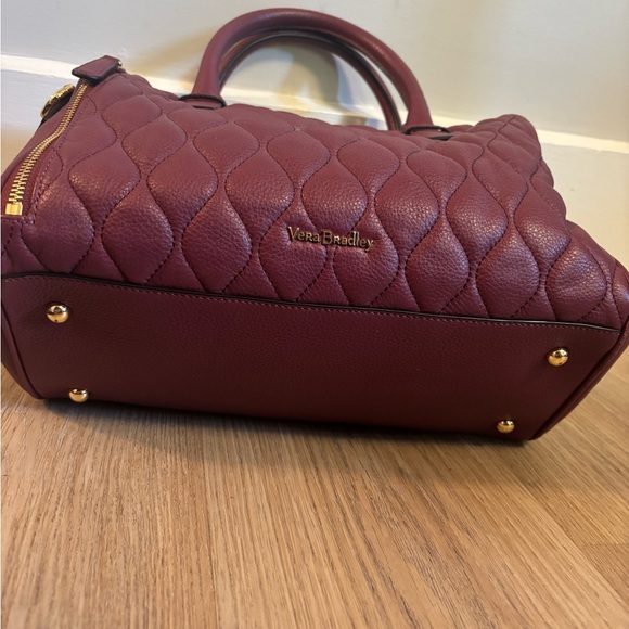 Vera Bradley Emma Quilted Leather Satchel - Picture 4 of 8